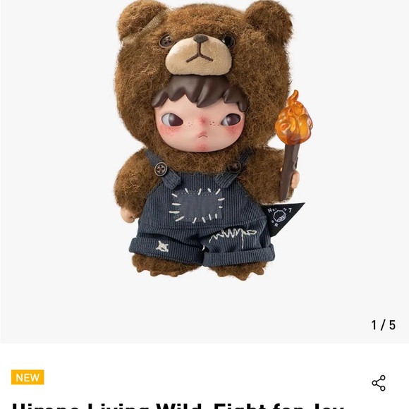 popmart - Hirono Living Wild-Fight for Joy Plush Doll - Picture 2 of 10